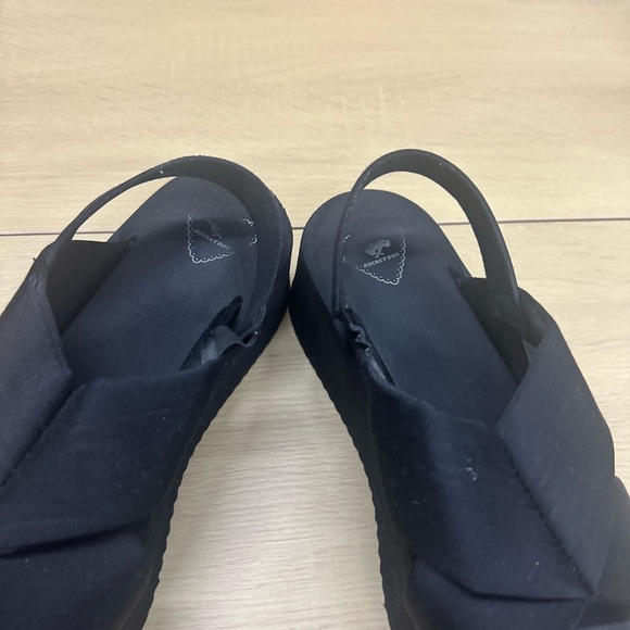 Rocket Dog Women's Hanalei Grosgrain Cotton/Heeled Platform Sandal Size 11 EUC - Picture 8 of 9